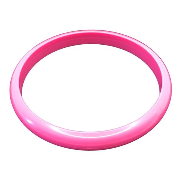 3 Bohemian Peach Pink Coral Plastic/Acrylic Bangle Bracelets - Picture 2 of 7